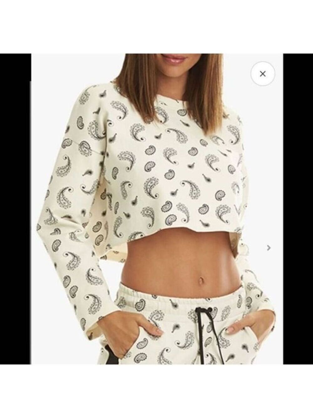 KORAL Valor dive crop top bandana white